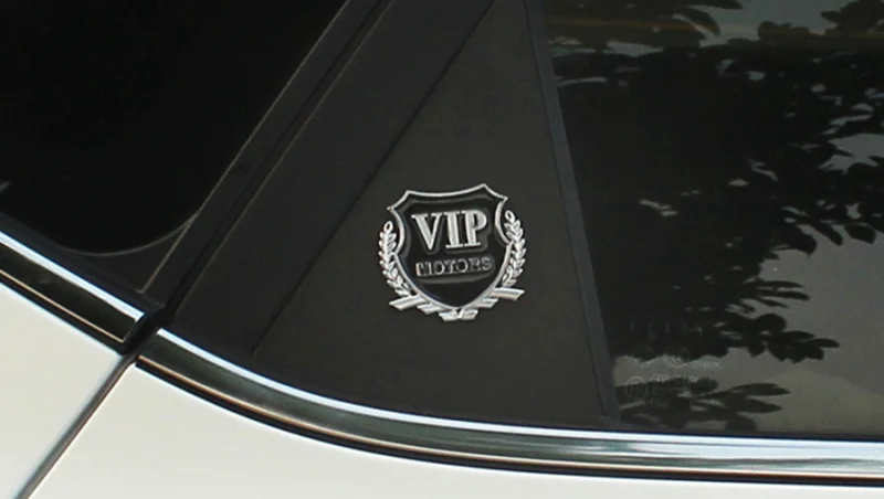 2шт 3D Металл VIP Motors Автомобильная наклейка с эмблемой для kia sorento nissan x-trail t32 lifan x60 kia rio duster renault nissan