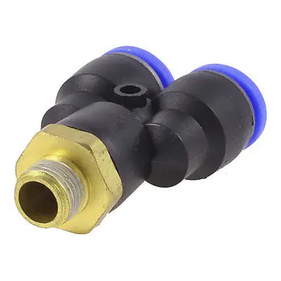 

3/8" PT Male Thread to 12mm Y Shaped Air Pneumatic Quick Joint Fitting Adapter