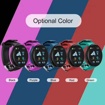 

New D18 Smart Watch Men Women Blood Pressure Monitor Smartwatch Waterproof Sport Smart Watch Fitness Tracker For Android Ios