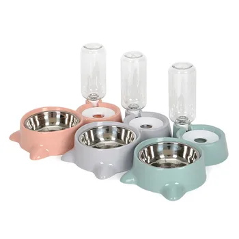 

Pet Products Pet Stainless Bowl Steel Double Bowl Pet Cat Bowl Cat Pet Cat Food Dog Foods Pet Food Bowls Pet Ceramic Bowl
