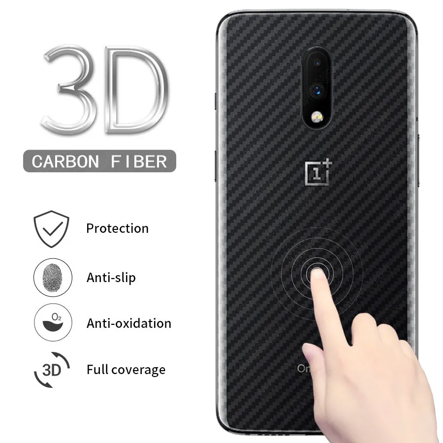 

5Pcs Back Full Cover Carbon Fiber Film Screen Protector for Oneplus 7 Pro 6 6T 5 5T