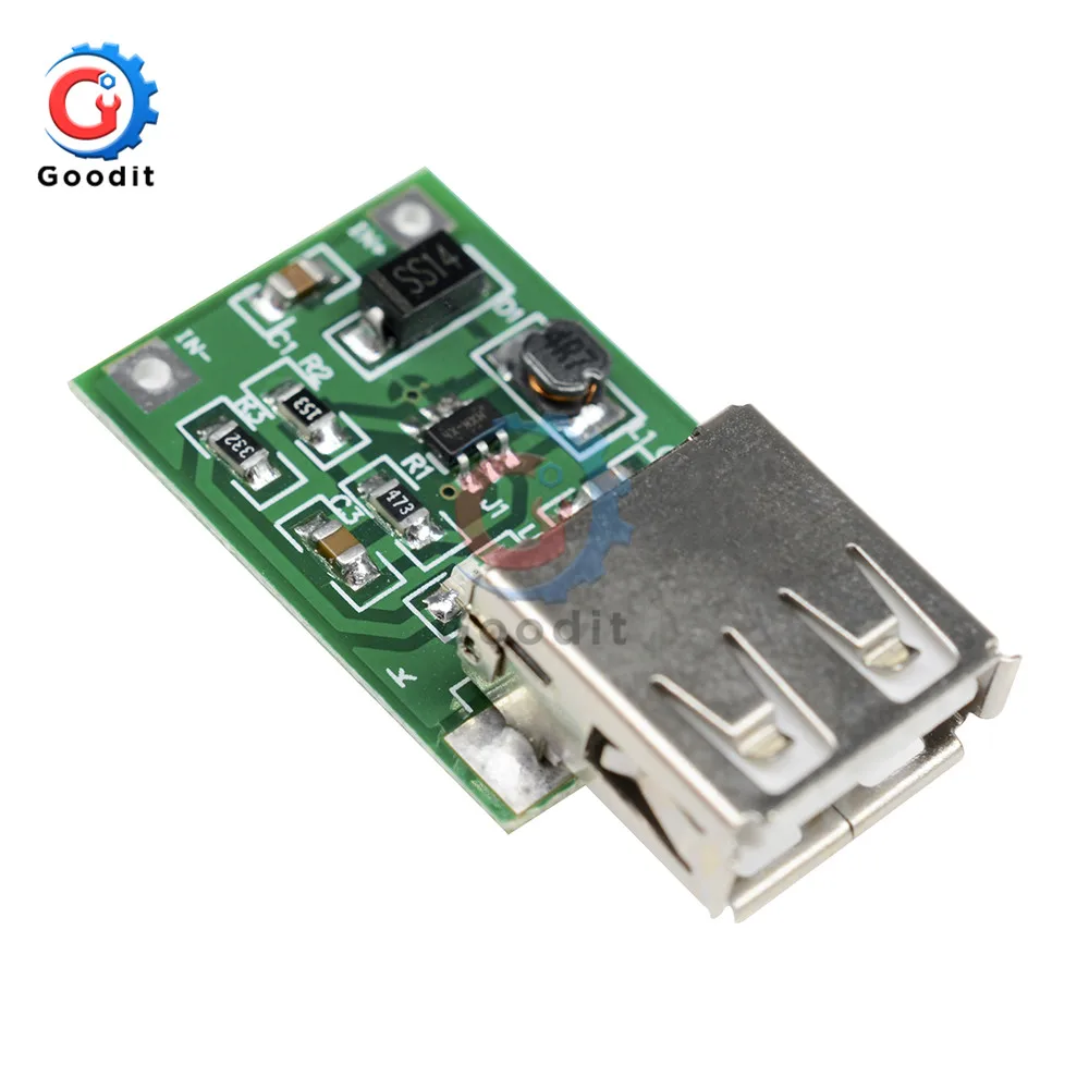 2 шт. DC 0,9-5 V 600MA USB Выход повышающий преобразователь постоянного тока мини DC-DC шаг вверх Питание модуль литий Батарея Зарядное устройство доска 0,9 V-5 V