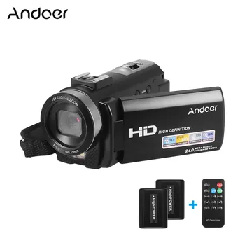 

Andoer HDV-201LM 3Inch Screen 1080P FHD Digital Video Camera Fotografica Camcorder 4MP 16X Digital Zoom+Rechargeable Battery Set