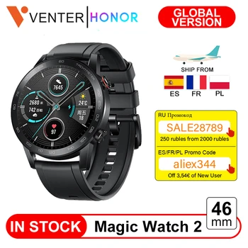 

In Stock New Global Version Honor Magic Watch 2 Smart Watch 14 Days Bluetooth 5.1 Waterproof Sports Watch For Android iOS Watch