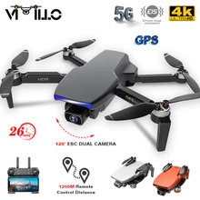Vimillo – Drone S3 4K GPS avec caméra WiFi 5G sans balai, quadrirotor RC professionnel, distance 1 km, 25 minutes, PK EX5,