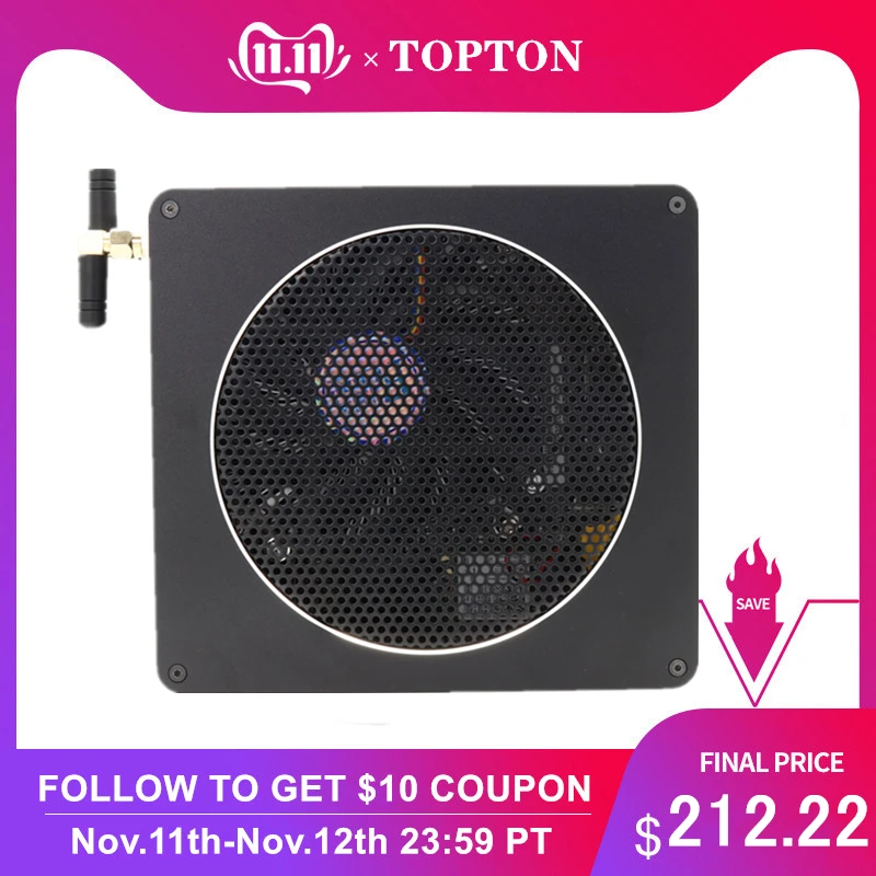 

Topton Mini Computer Intel i9 i7 8850H i7 8750H 6 Core 12 Threads 9M Cache Nvme M.2 Nuc Gaming Desktop PC Win10 Pro HDMI AC WiFi