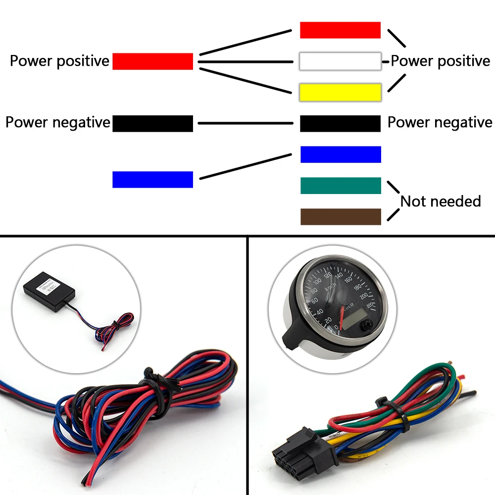 범용 220 Km/h 포인터 및 LCD 디스플레이 속도계, 자동차 트럭 SUV 9-32V, 빨간색 백라이트 포함, 85mm, 12V, 24V, 2 in 1