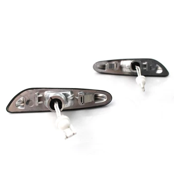 

2PCS Transparent /Smoke Lens Dynamic Flowing LED Turn Signal Side Marker Light M4YB