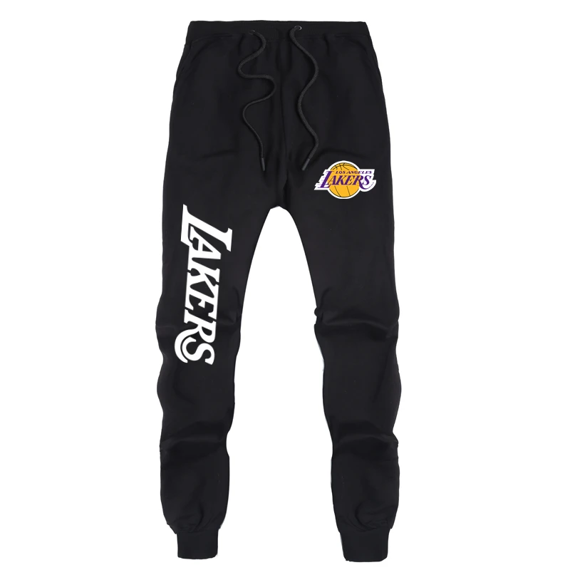 Lakers Black 1 Баскетбольные болельщики Селтикс брюки Новая мода весна и осень любовник пот брюки бостонские повседневные хлопковые брюки мужские повседневные спортивные штаны - Цвет: Lakers Black 1