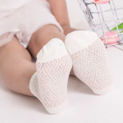 Versitile Fashion Dotted Mesh Children's Socks Spring And Summer Thin Breathable Men And Women Baby No-show Socks Manufactu