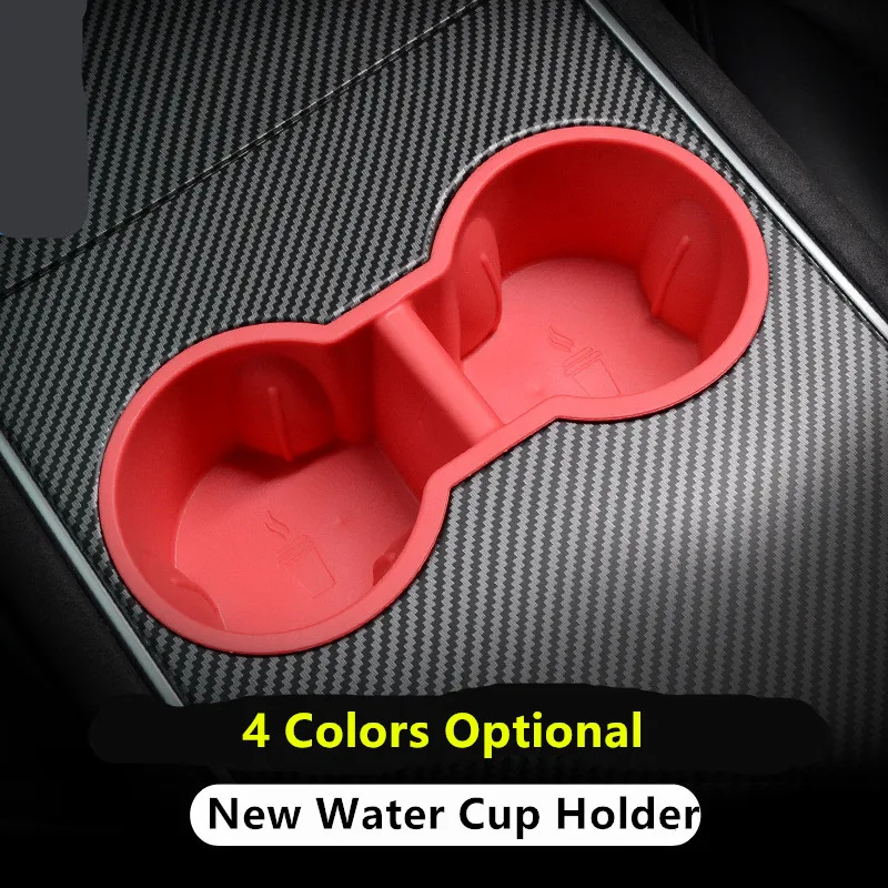 

Removable Non-slip Cup Holder Cover Water Cup Holder For Tesla Model 3 Central Control Beverage Holder Modification Accessories