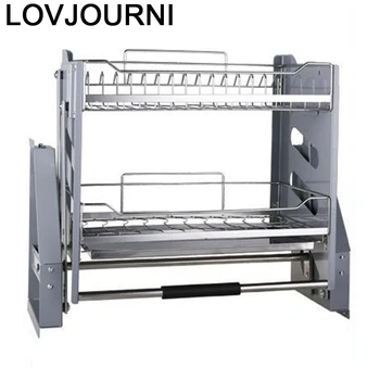 

Dish Drainer Keuken Despensa Gabinete Stainless Steel Hanging Cozinha Cuisine Rack Kitchen Cabinet Cestas Para Organizar Basket