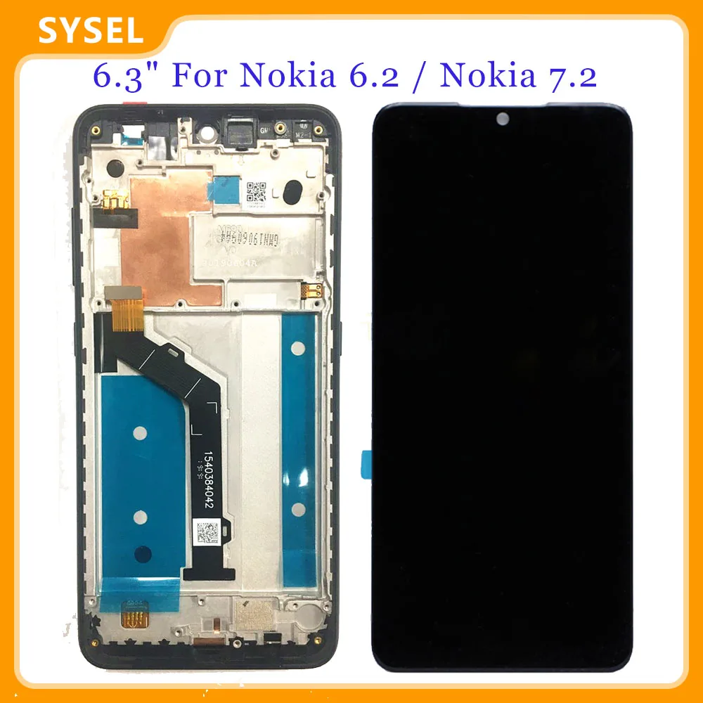 6 3 &quotдля Nokia 2/Nokia 7 2 TA 1196 1198 1200 ЖК дисплей сенсорный экран дигитайзер стеклянная