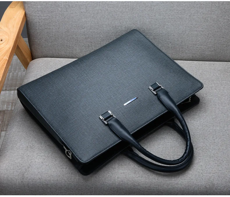 2020 New Business Men's Bag Travel Portable Briefcase PU Leather Men Single Shoulder Diagonal Laptop Computer Bags Male Handbag