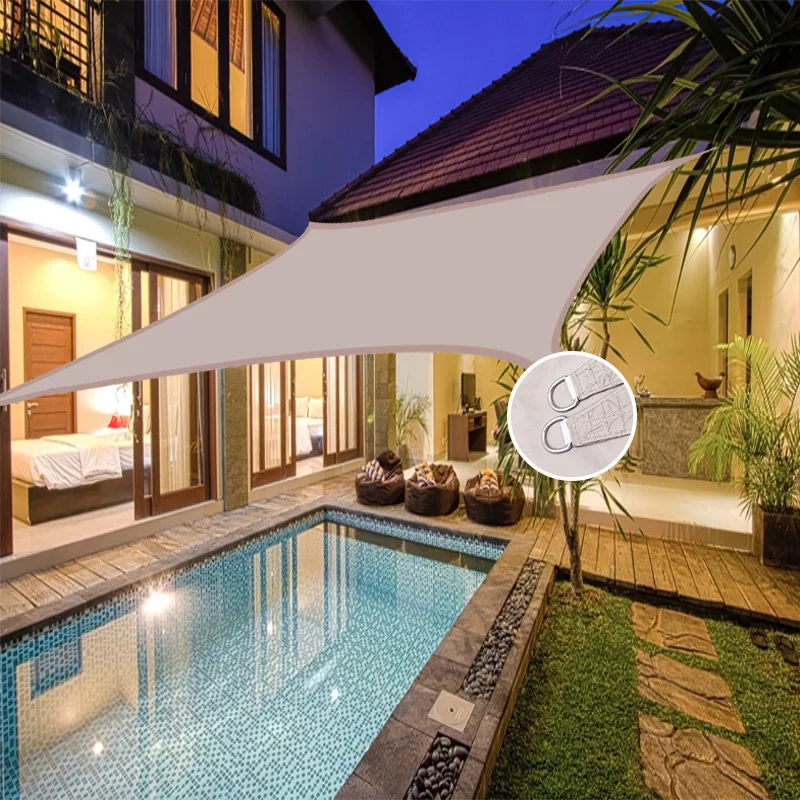 

4*6M Rectangle Sunshade Sail Waterproof Sun Shade Net for Garden Patio Outdoor Awings Canopy Sun Shelter