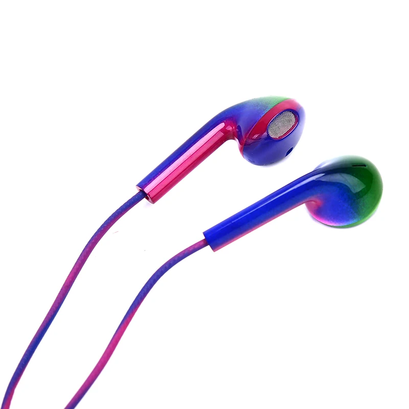 Проводные наушники модные градиентные музыкальные наушники Стерео Игровые наушники с микрофоном для iPhone Xiaomi huawei Спортивная гарнитура 3,5 мм