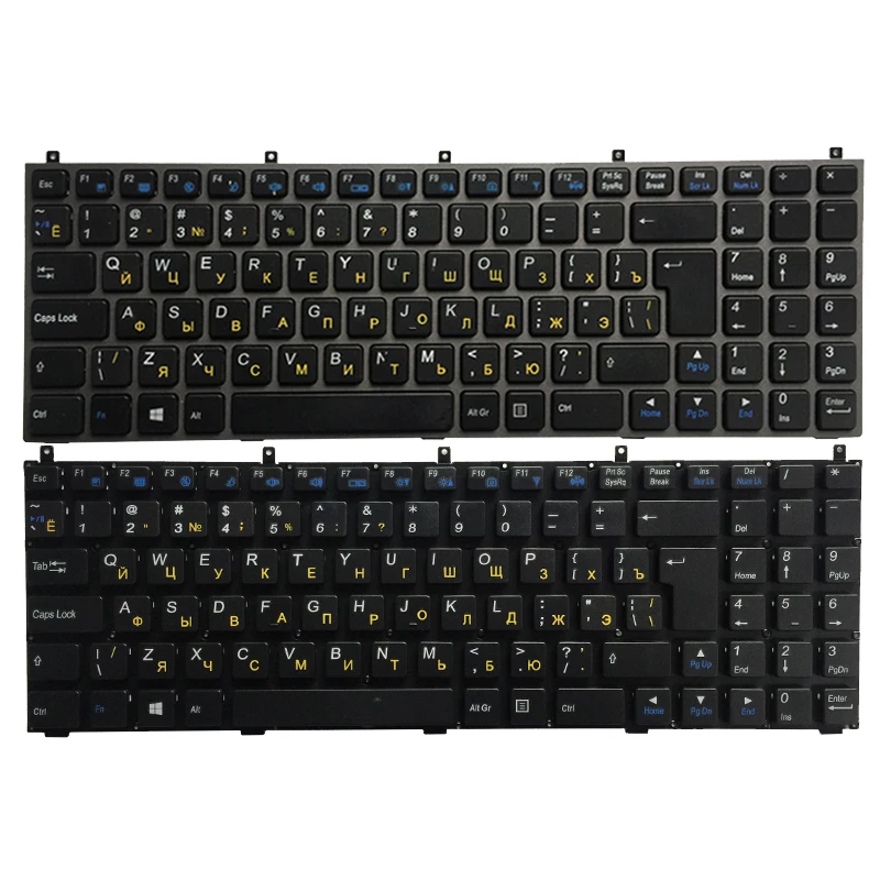 Русская клавиатура для Clevo W76 W760 W762 W765 P150 P150HM P170HM P151EM W150 W150HRM W150ER W170ER E713X M980NU M98NU