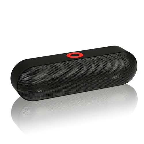 Горячая NBY-18 высокого качества Bluetooth динамик шумоподавление HD стерео звук долгое время ожидания Поддержка TF FM Портативный аудио динамик - Цвет: Black