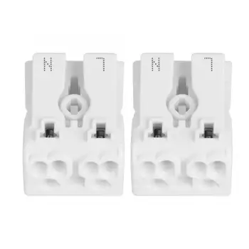 

10pcs 923-2P Quick Push-in Spring Terminal Block Electrical Wire Cable Connector Spring Wire Connector High Quality