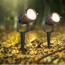 New Style COB Garden Lawn Lamp  Light 3W 5W 220V 110V 12V Outdoor LED Spike Light  Path Landscape Waterproof Spot Bulbs