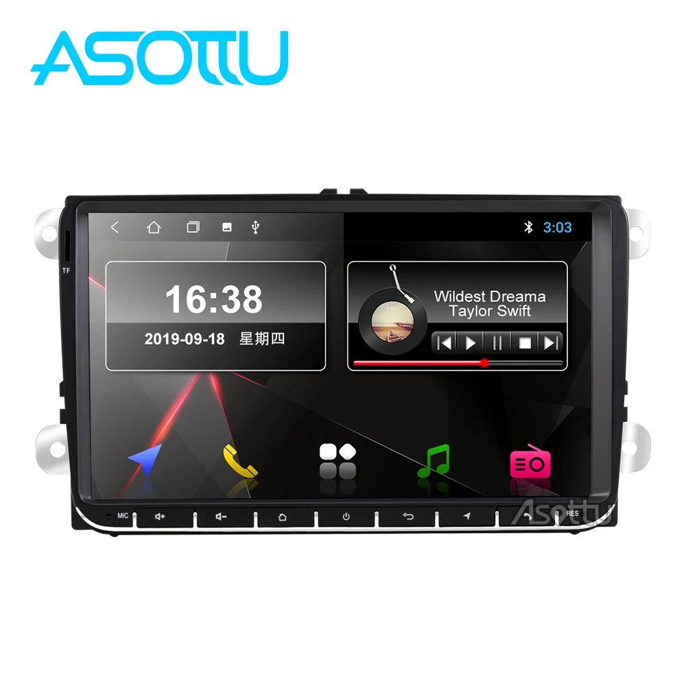 Asottu VW302 android 9 0 автомобильный dvd для Skoda Fabia octavia Superb Yeti Seat Rapid vw golf tiguan polo passat