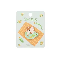 Buy AHYONNIEX Cute Cup Cat Embroidery Patches for Bag Jeans Dog Teddy Rabbit Hamster Iron On Patches for Clothes Small Patches Online - Image 3