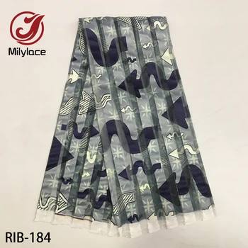 

New Ribbons Organza Ribbon Fabric Ankara Fabric 5 Yards Digital Printing Ribbon Organza Fabric for Lady Clothes RIB-184