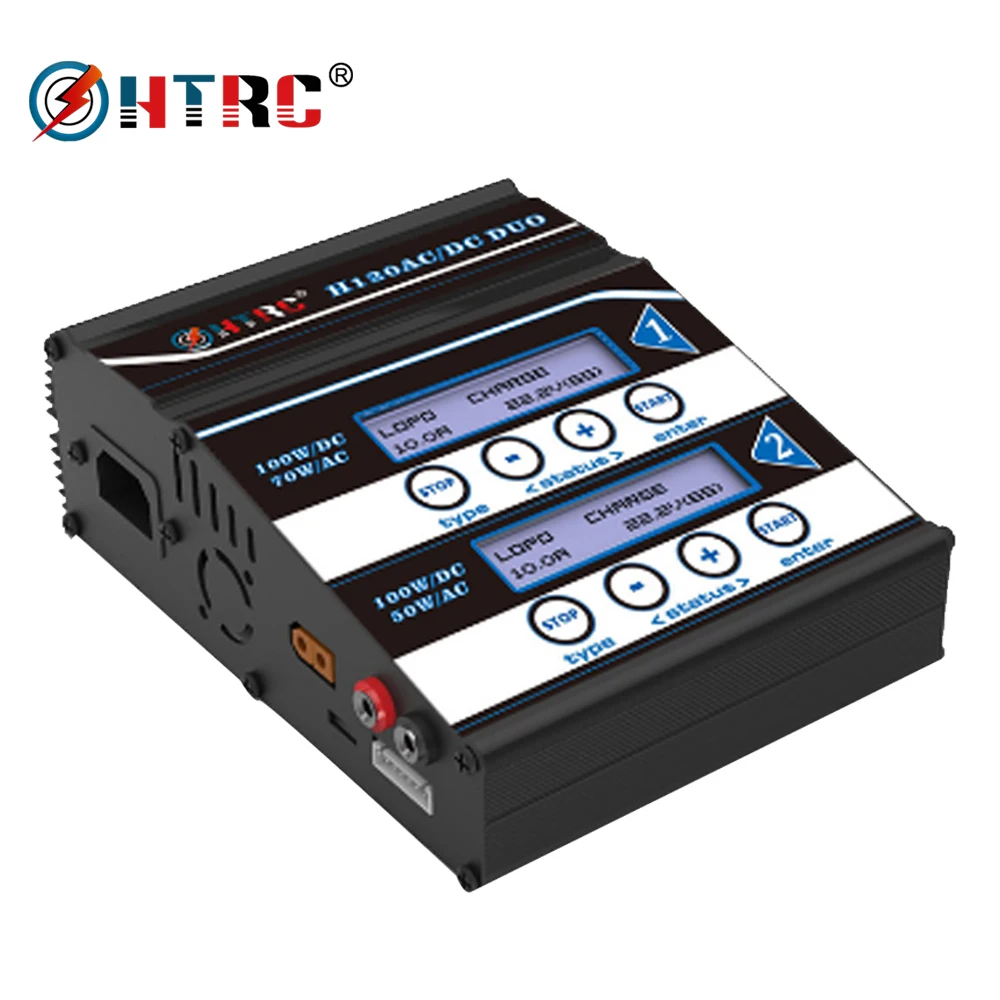 HTRC H120 AC 50W 70W / DC 100W * 2 двойной выход 10A RC балансирующее зарядное устройство/Dis