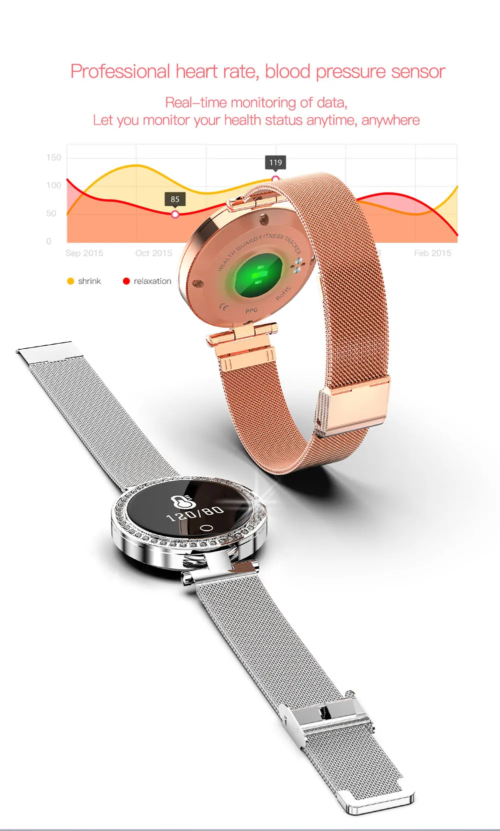 Microwear X10 Смарт часы для женщин 0,6" OLED экран IP68 Водонепроницаемый Bluetooth 4,0 монитор сердечного ритма шагомер женские наручные часы
