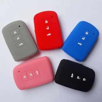 

50pcs Remote Key Silicone Protect Shell Cover For Toyota Camry Altis RAV4 Avalon Harrier Highlander Prado 3 Button Keyless Bag