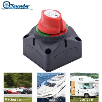 

ESPEEDER 12V/24V Car Marine Boat Battery Switch Battery Disconnect Isolator 4 Position Switch For Truck Yacht RV 1000A 8mm Stud