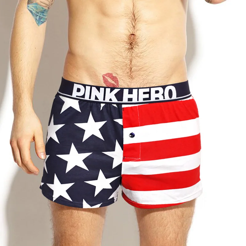 Новинка мужское нижнее белье Pink Heroes бордовые шорты модные мужские боксеры в