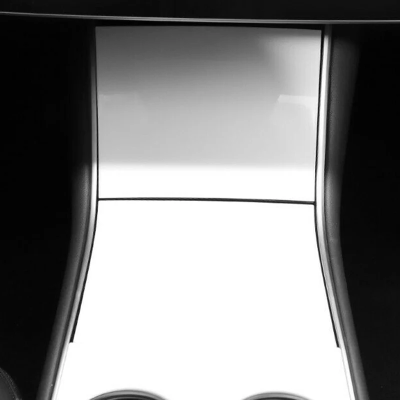 Авто ABS белый центр держатель для консоли рамка наклейка для Tesla модель 3-19