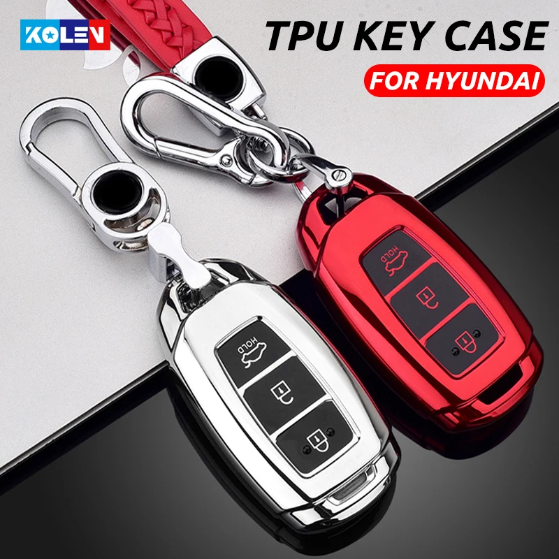 

Soft TPU Car Remote Key Case Cover Shell Fob For Hyundai i30 IX35 KONA Encino Solaris Azera Grandeur lg Accent Santa Fe Palisade