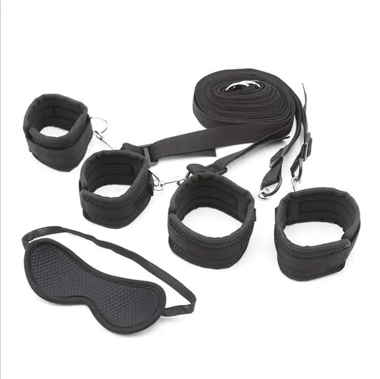 Multi-functional Adults Games Sexy Bed Restraint System Erotic Products BDSM Bondage Handcuffs& Ankle Cuffs Sex Toys for Couple