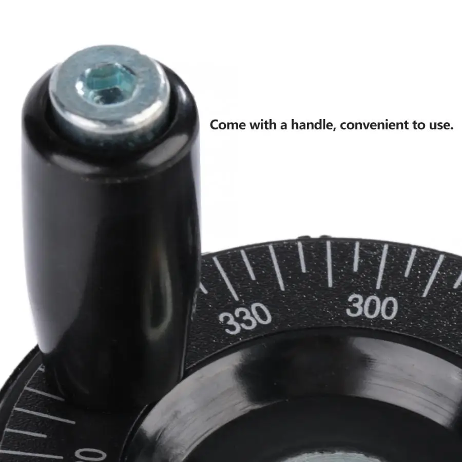 1Pcs 8x63mm Solid Round Bakelite Scale Milling Handle Handwheel CNC Lathe Grinder Machinery Accessaries Hand Wheel