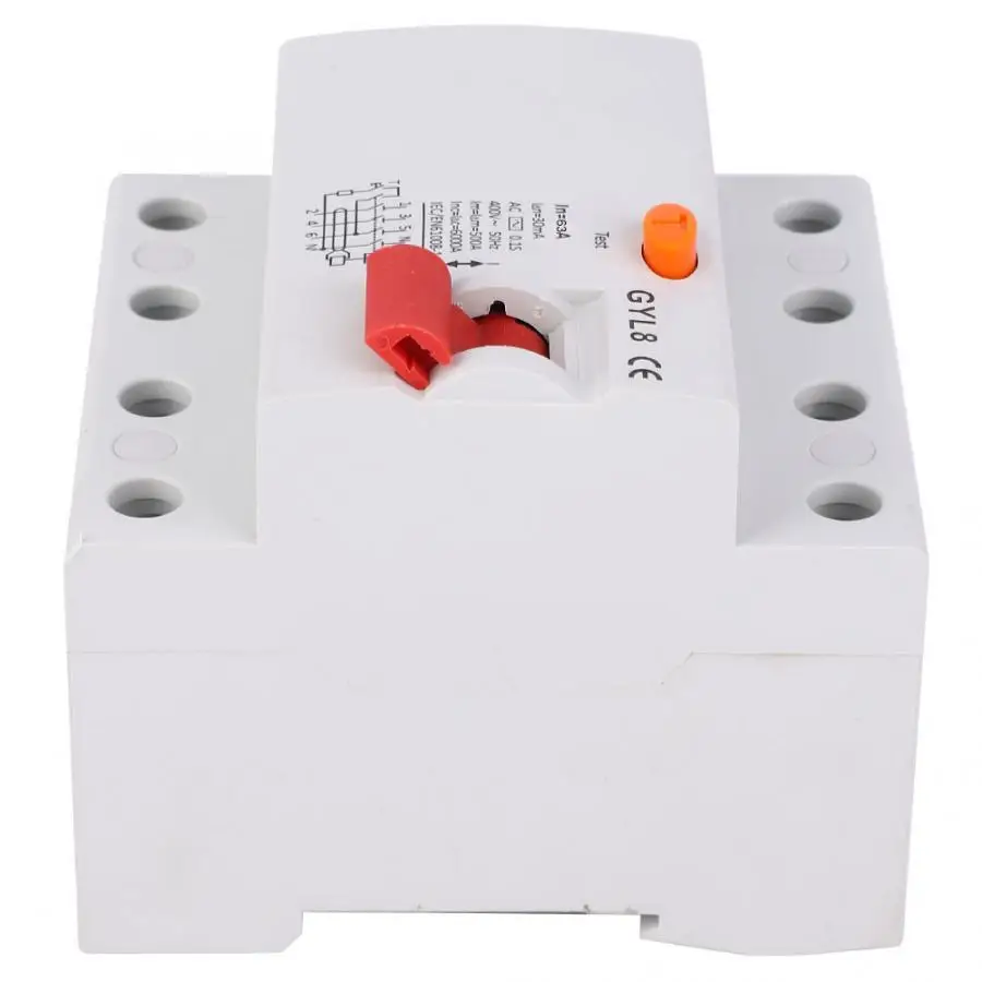 GYL8 12 В 4P+ N 25A/40A/63A выключатель остаточного тока с защитой от утечки 400В RCCB RCBO Автомобильный Автоматический выключатель
