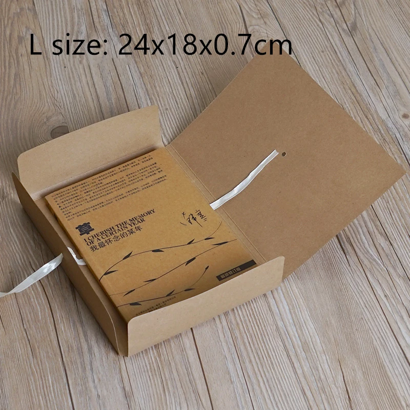 Large Flat Kraft Envelope Packaging Case, Premium Kraft Paper Gift Box for Scarves and ... - SKU KEPC1108 - UGI Packaging