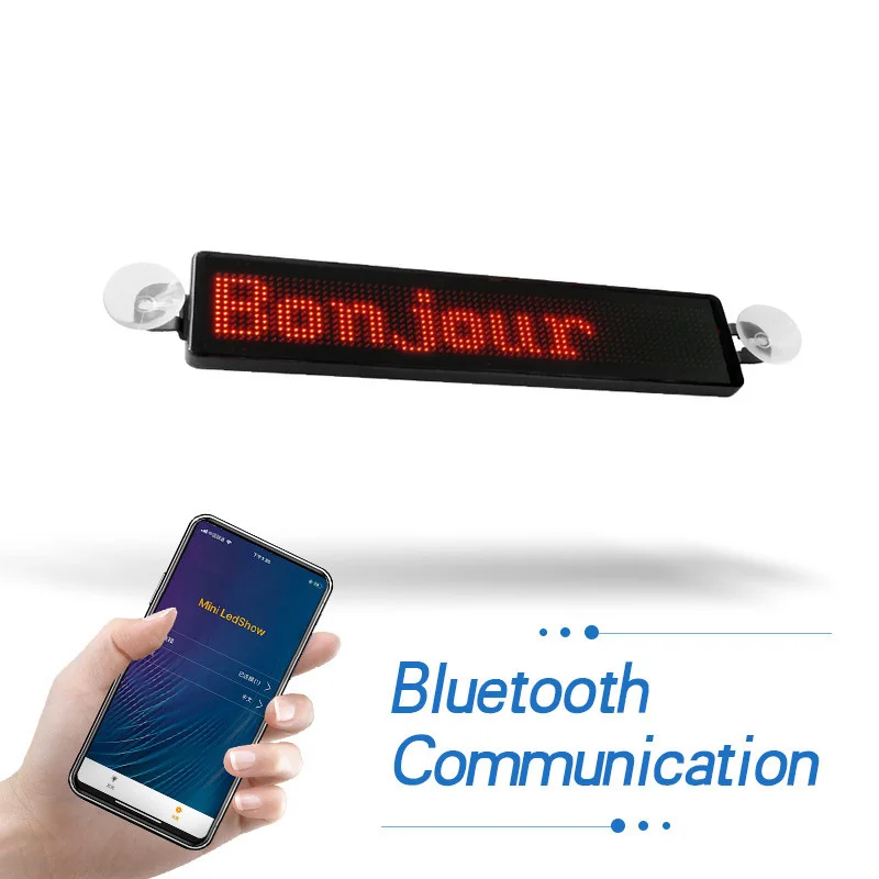 Размер: 12*72 светодиодный автомобиль Дисплей программируемый через Bluetooth