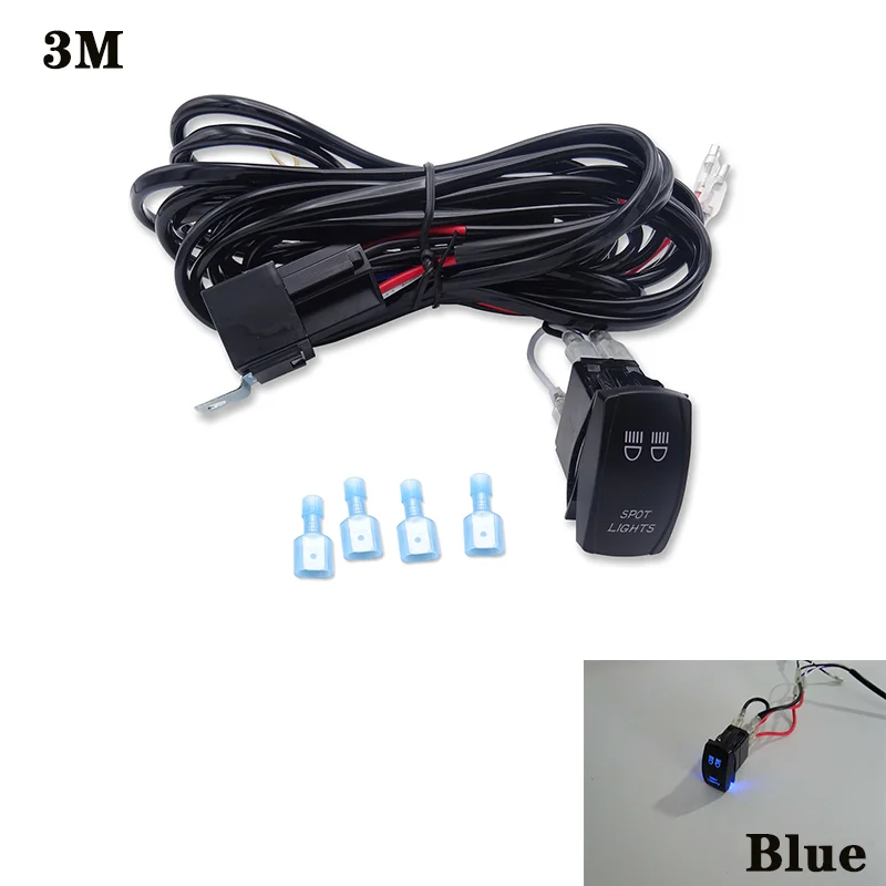 3M Universale Auto Auto 2 Cavi Cablaggio Spot Luci Interruttore A Bilanciere Per Polaris Can-Am Utv Atv Accessori