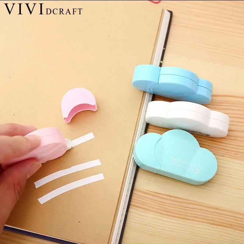 Vividcraft креативный 1 шт. деко лента в форме облака коррекция школы консилер цвета ленты Эсколар мультфильм Corretivo 4 ленты 5 м N5D0