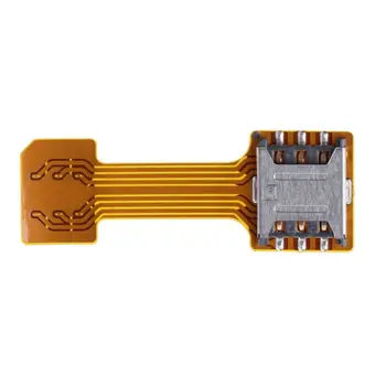 

Hybrid Double Dual SIM Card Micro SD Adapter For Android Phone Extender Nano Mic W91A