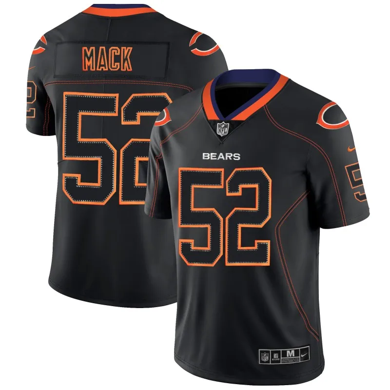 Сшитая мужская майка Chicago Khalil Mack Mitchell Trubisky Walter Payton Vapor Untouchable Limited - Цвет: AS PICTURE