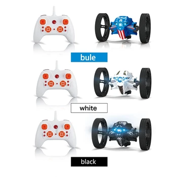 

2.4G Remote Control Toys RC Car Bounce Car Jumping Car with Flexible Wheels Rotation LED Night Light RC Robot Car