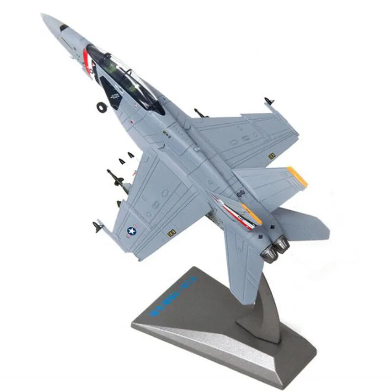 1/100 весы Темно-Синяя армия F/A-18 Strike Fighter Honet 1-18 Fighting Falcon Airplane модели игрушки для взрослых и детей сувенирные коллекции