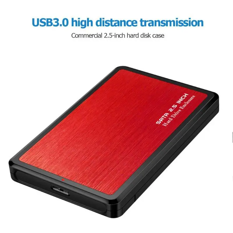 2,5 дюйма USB 3,0 для SATA HDD SSD чехол жесткий диск коробка портативный 5 Гбит/с Алюминиевый сплав внешний твердотельный диск Корпус коробка
