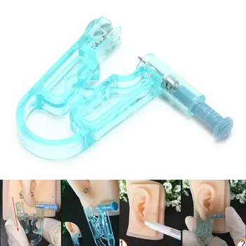 

1 Set No Pain Body Piercing Gun+Stainless Steel Stud Toiletry Kits Top Safety Ear Piercing Kit New Disposable Safe Sterile