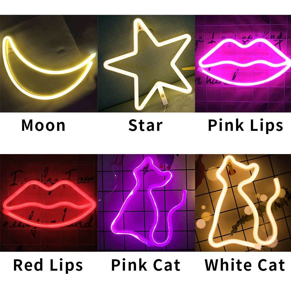Реквизит для фотосъемки вывеска Декор рекламная неоновая светильник вая полоса