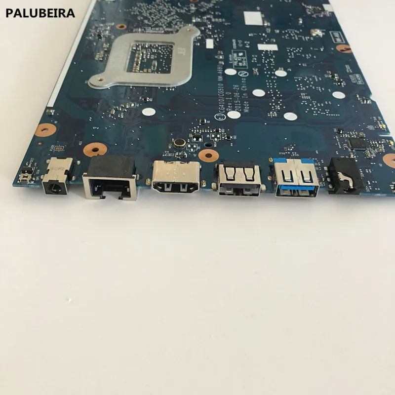 PALUBEIRA материнская плата для ноутбука lenovo Ideapad 100-15IBY 100-15IBD материнская плата CG410/CG510 NM-A681 SR240 3825U DDR3L полностью протестирована