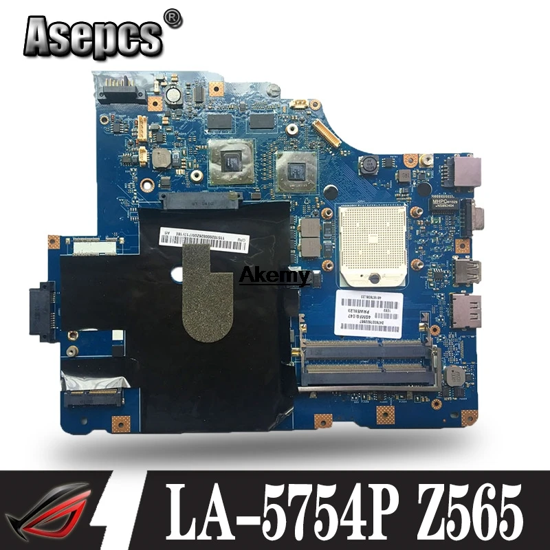 LA 5754P материнская плата для ноутбука lenovo IdeaPad Z565 G565 оригинальная com placa de